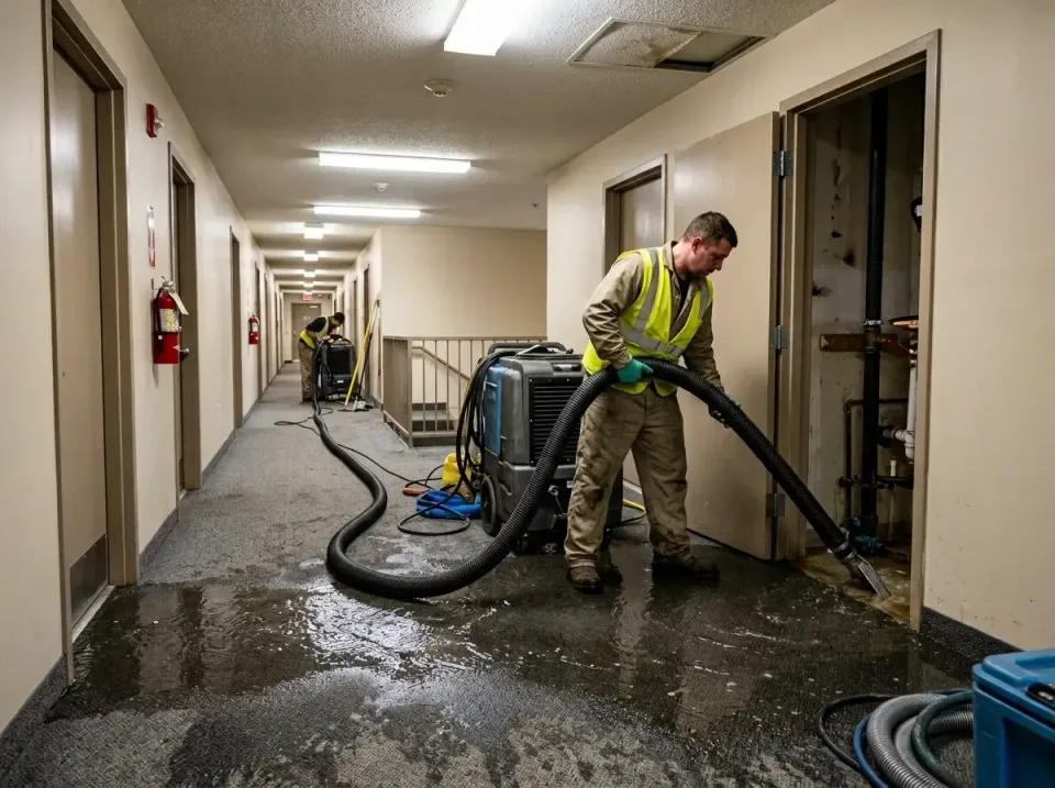 multi-unit-apartment-hallway-f-005 — frequently asked questions, Emergency Burst Pipe Water Extraction & Removal in Bay Vill…